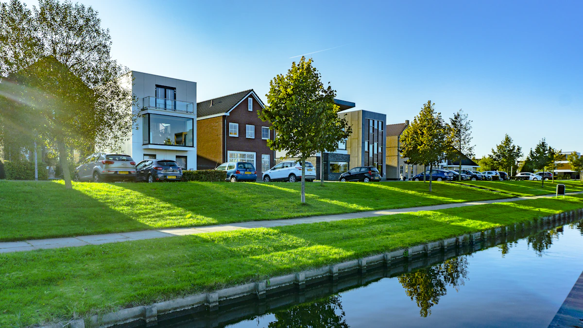 Immeuble de bureaux moderne, sécurité d'un siège social et d'espaces tertiaires