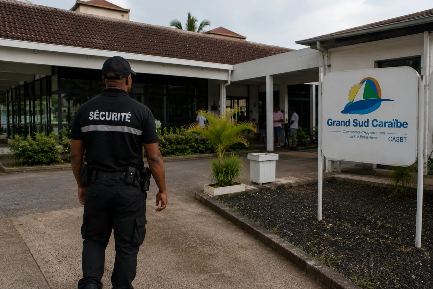 Agent DDI Sécurité Privée en mission de gardiennage CASBT Guadeloupe